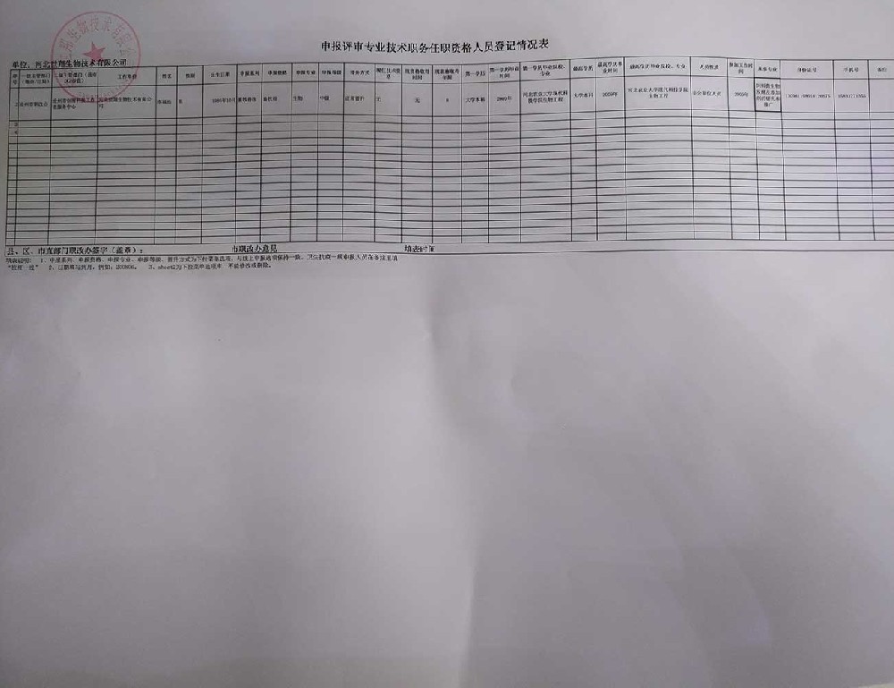 關于李福浩畜牧師申報公示